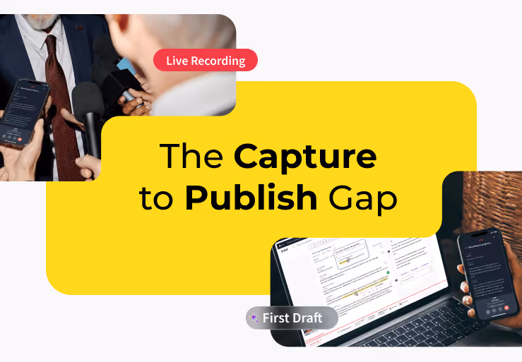 How newsrooms are using AI to bridge the capture-to-publish gap