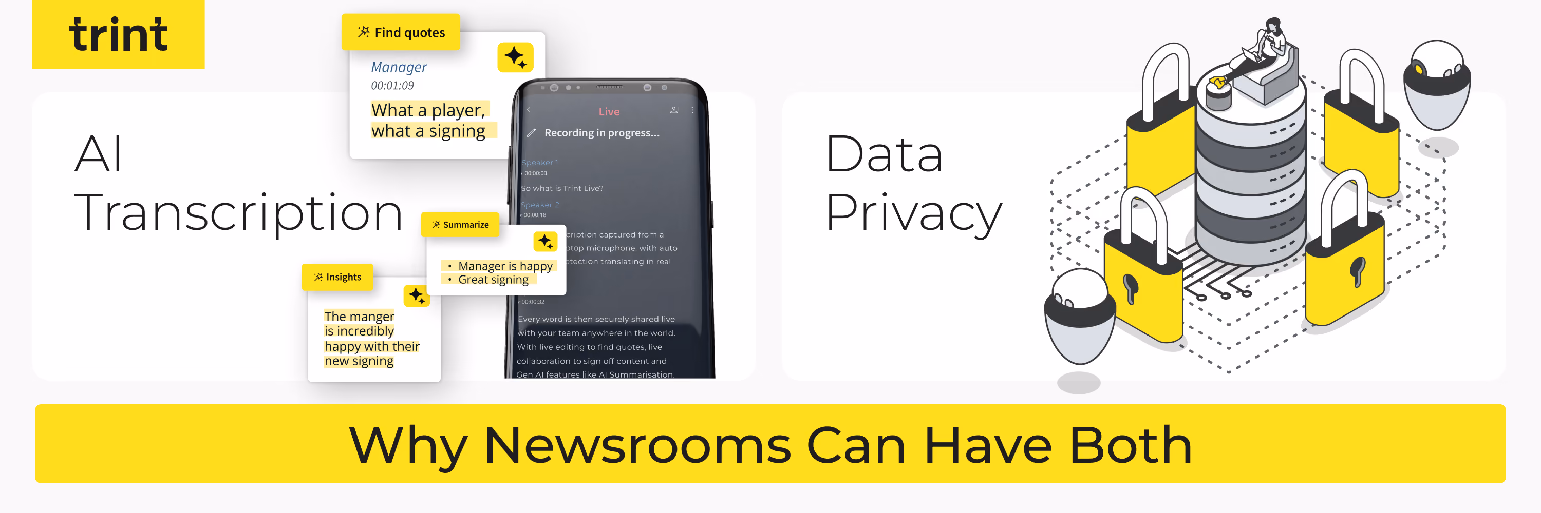 AI Transcription and Data Privacy: Why Newsrooms Can Have Both