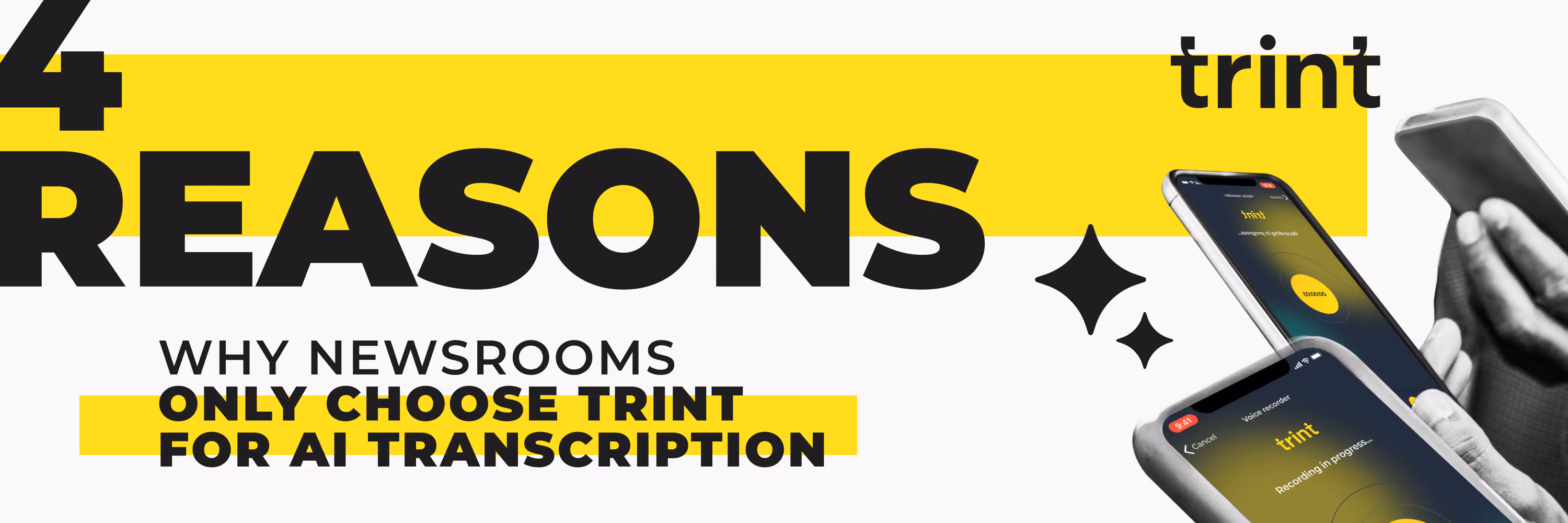 4 reasons why newsrooms only choose Trint for AI transcription