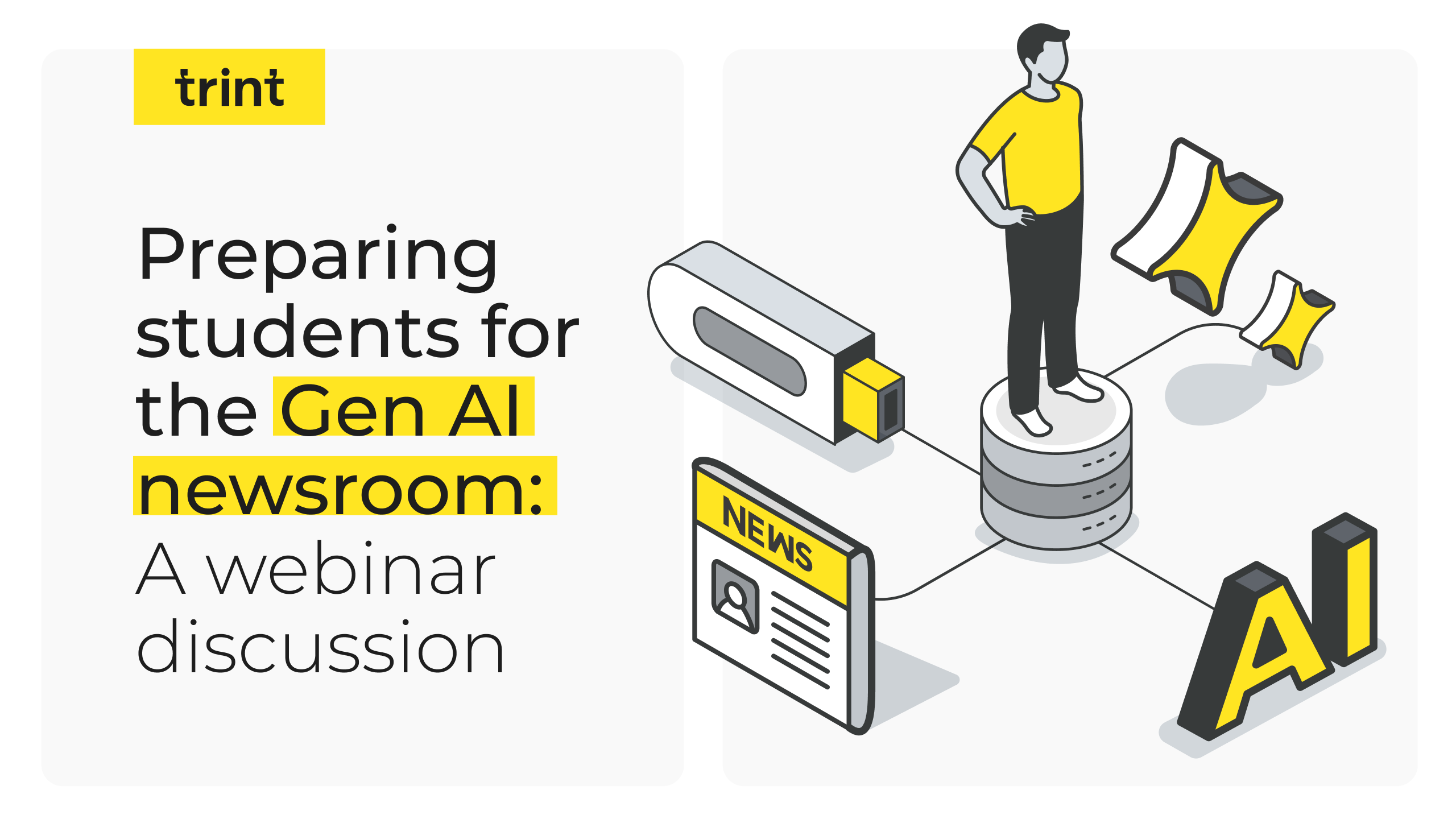 Learn about Trint’s webinar discussion with Rob Lang, Newsroom AI Editor at Thomson Reuters, and how his new role is changing the newsroom skillset for future journalists.