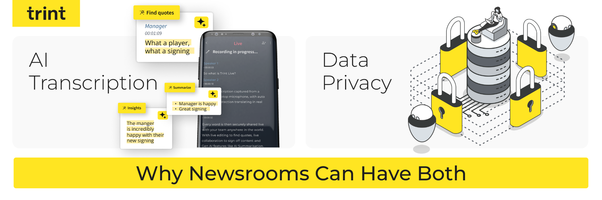 AI Transcription and Data Privacy: Why Newsrooms Can Have Both