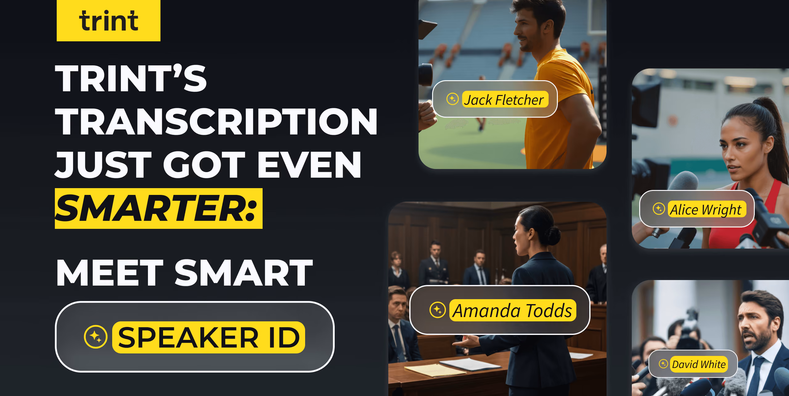 Say goodbye to manual labeling and hello to faster content creation. Learn how Trint's new Speaker Recognition feature automatically labels speakers in your transcripts to save you time and effort, all while keeping your data secure.